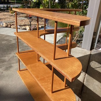 New Found Market - Plywood shelves sold as "Scandinavian MCM" - Used, Vintage & Consignment Near Me - San Jose, California