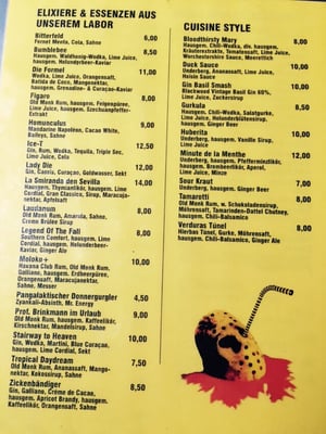 Menu photo 2 Zyankali Bar Berlin, BE