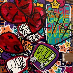 Bitfactory Gallery & Studios - Christopher La Fleur
Attention Whore
Acrylic on Cardboard
40 X 30 inches
2021