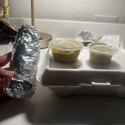 Gyro City Grill - store bought pita $1.75  store bought hummus $2.00  side (store bought) "sauce" $1.20