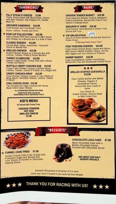Menu photo 2 Triple Crown Saloon Clearwater, FL