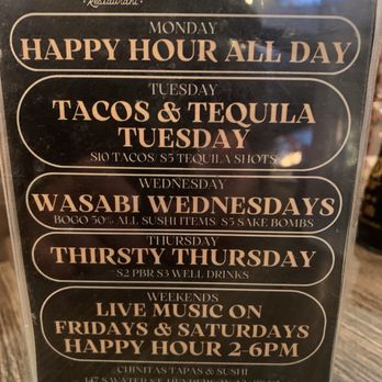 Chinitas - Weekly specials as of 6.24.26 - Sushi Bars Near Me - Henderson, Nevada