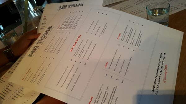 Menu photo 2 Mr Toms Auckland, AUK