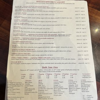 Rocco's - Menu - Bars Near Me - Seattle, Washington