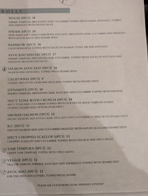 Menu photo 2 Kabuki Sushi & Grill South Edmonton, AB