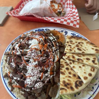 Falafel & Gyro - Gyro plate and Philly cheesesteak (back) - Falafel Near Me - Vacaville, California