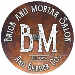 Brick and Mortar Salon and Barber - This is our awesome logo.