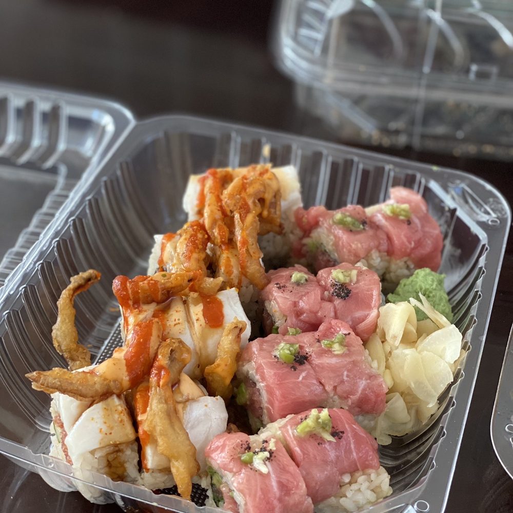 Hashi Gawa - Blue fin roll and Angry fish roll - Japanese Near Me - Alameda, California Hashi Gawa - Blue fin roll and Angry fish roll - Japanese Near Me - Alameda, California