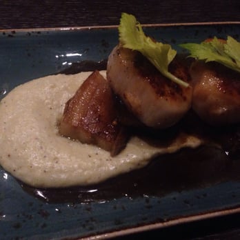 One18 Empire - Weathervane Scallops with pork belly and polenta - Cocktail Bars Near Me - Calgary, Alberta One18 Empire - Weathervane Scallops with pork belly and polenta - Cocktail Bars Near Me - Calgary, Alberta