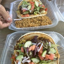 The Special - Falafel pita with veggies and rice