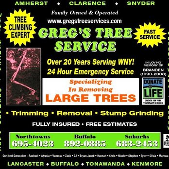 Greg's Tree Service - Tree Services Near Me - Bowmansville, New York