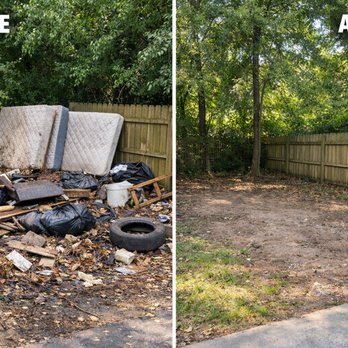 Econ Biohazard Services - Before and after property cleanup showing debris removal and site restoration. - Damage Restoration Near Me Econ Biohazard Services - Before and after property cleanup showing debris removal and site restoration. - Damage Restoration Near Me
