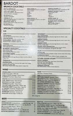 Menu photo 2 Bardot Claremont, CA Menu photo 2 Bardot Claremont, CA