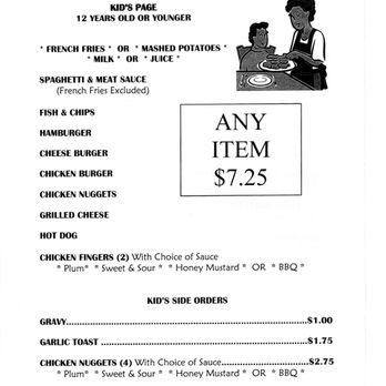 Chris' Restaurant - Takeout Menu December 2020 pg 8 - Diners Near Me - Coleman, Alberta