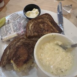 Copper Creek Cafe - Patty melt and cream of chicken rice soup 14.99