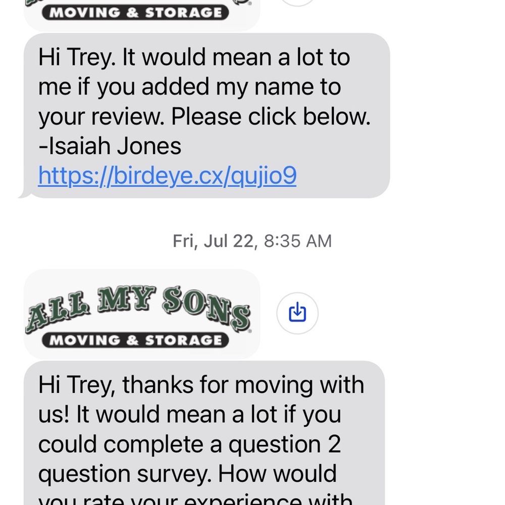 All My Sons Moving & Storage - Avoid Mr Isiah Jones. - Self Storage Near Me - Phoenix, Arizona All My Sons Moving & Storage - Avoid Mr Isiah Jones. - Self Storage Near Me - Phoenix, Arizona