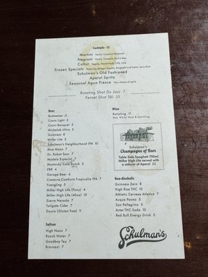 Menu photo 1 Schulman's Nashville, TN Menu photo 1 Schulman's Nashville, TN