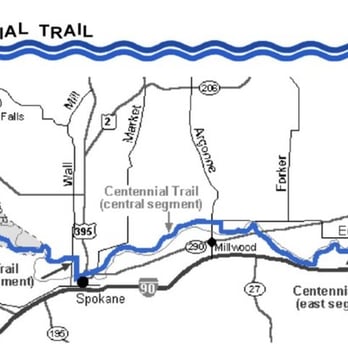 Centennial Trail - Map of the trail - Parks Near Me - Spokane, Washington Centennial Trail - Map of the trail - Parks Near Me - Spokane, Washington
