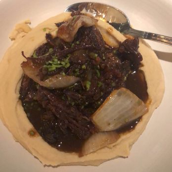 Aba - Braised Crispy Short Rib Hummus* - Mediterranean Near Me - Austin, Texas