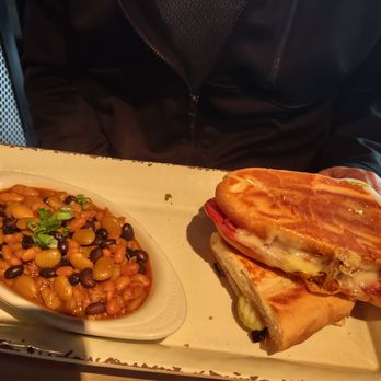 JohnnyLukes KitchenBar - Their Cuban sandwich and baked beans - New American Near Me - Wilmington, North Carolina JohnnyLukes KitchenBar - Their Cuban sandwich and baked beans - New American Near Me - Wilmington, North Carolina