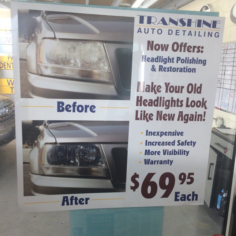 Transhine - Headlight restoration - Auto Detailing Near Me - Whittier, California Transhine - Headlight restoration - Auto Detailing Near Me - Whittier, California