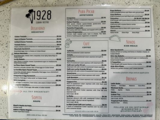 Menu photo 7 1928 Cuban Bistro - Fleming Island Fleming Island, FL