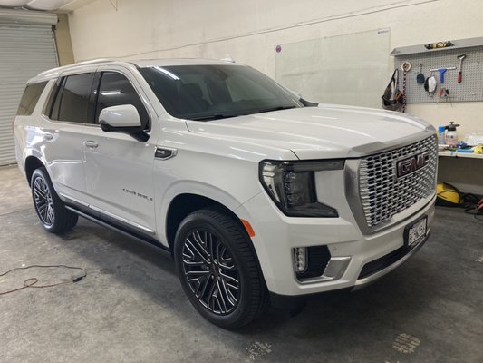 GMC projects - All the vehicles are tinted with our color stable carbon or with the best heat rejection nano ceramic tints. GMC projects - All the vehicles are tinted with our color stable carbon or with the best heat rejection nano ceramic tints.