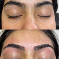 Pretty Eyebrow Threading Las Vegas - Eyebrows threading before and after pictures