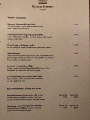 Menu photo 4 Restaurant Rathaus Brauerei Luzern, LU Menu photo 4 Restaurant Rathaus Brauerei Luzern, LU