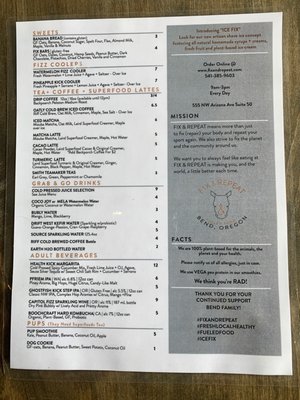 Menu photo 6 Fix & Repeat Bend, OR