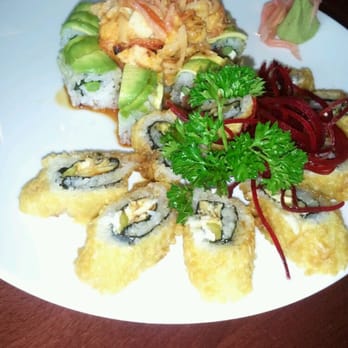 Sushi Katana - Volocano in the back with the casey role on the outside - Sushi Bars Near Me - Orlando, Florida Sushi Katana - Volocano in the back with the casey role on the outside - Sushi Bars Near Me - Orlando, Florida