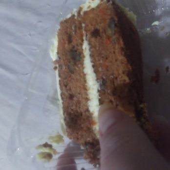 Slice Of Italy - A very small piece of carrot cake. Objects are smaller than they appear. Especially for $5.99 - Italian Near Me - Kent, Washington