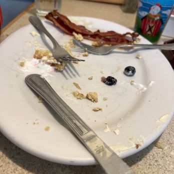 Kate's Kitchen - The only pic I could get of my son's pancakes - he ate them so quickly! - Breakfast & Brunch Near Me - Kansas City, Missouri