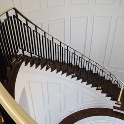 AMI Ironworks - Brass cap and wrought iron handrail.