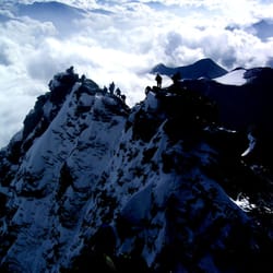 Groß Glockner - Schmaler Grat auf den Gipfel