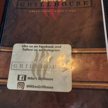Mike's Grillhouse - Menu Cover - American Near Me - Modesto, California Mike's Grillhouse - Menu Cover - American Near Me - Modesto, California