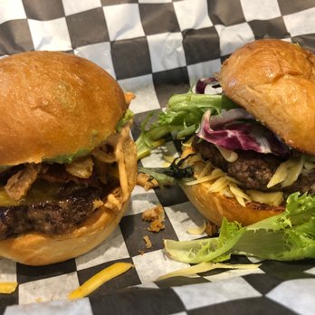 Wicked Hangry - 2 sliders = 2 topping combos! - Burgers Near Me Wicked Hangry - 2 sliders = 2 topping combos! - Burgers Near Me