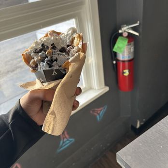 Eiffel Waffle - He wouldn't hand over Cookie Monster. - Desserts Near Me - Downers Grove, Illinois