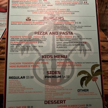 Pepper's Bar & Grill - Menu May 2023 - Bars Near Me - George Town, UM