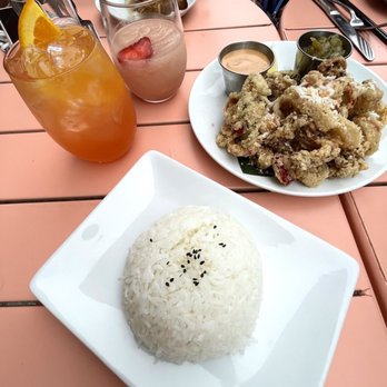 Banyan Bar + Refuge - Afterglow, Moira Frose, Calamari, and a side of white rice - Asian Fusion Near Me - Boston, Massachusetts Banyan Bar + Refuge - Afterglow, Moira Frose, Calamari, and a side of white rice - Asian Fusion Near Me - Boston, Massachusetts
