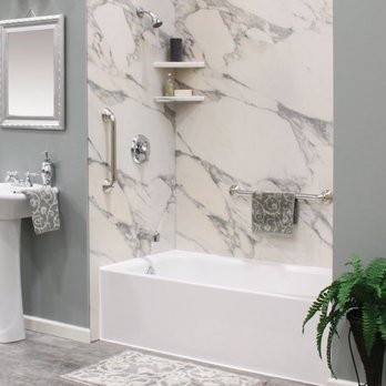 Rainbow Seamless Systems - a marbled bathroom - General Contractors Near Me - Traverse City, Michigan Rainbow Seamless Systems - a marbled bathroom - General Contractors Near Me - Traverse City, Michigan