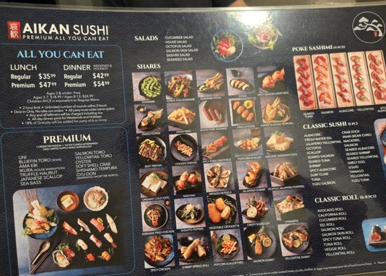 Menu photo 1 Aikan Sushi Northridge, CA