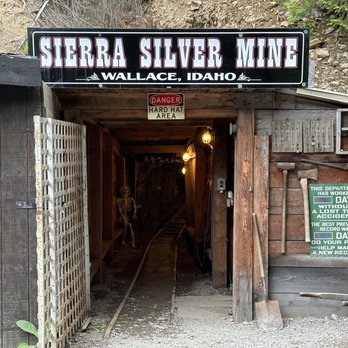 Sierra Silver Mine Tour - Mine entrance (tour exit) - Tours Near Me - Wallace, Idaho