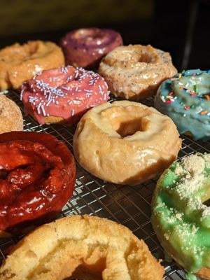 Yellow Light Coffee and Donuts by null