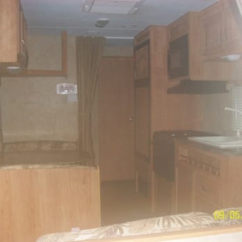 Park Place Storage - inside view of camper - Self Storage Near Me - Kyle, Texas
