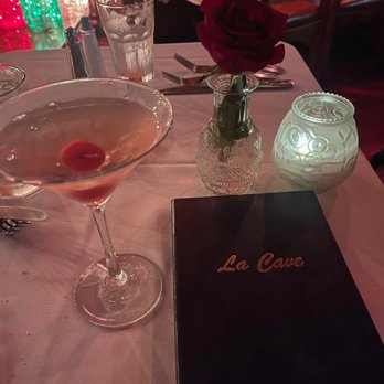 La Cave - Peach French Martini - Steakhouses Near Me - Costa Mesa, California La Cave - Peach French Martini - Steakhouses Near Me - Costa Mesa, California