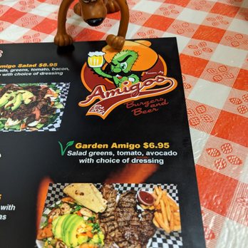 Amigos Burgers and Beer - Scooby Doo checking out the menu - Burgers Near Me - Tucson, Arizona