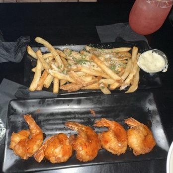 District Seventy 8 - Truffle Fries and Bing Bong Shrimp - New American Near Me - Detroit, Michigan