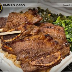 Umma's K-BBQ - Kal Bi Mini plate - Comes with choice of to banchan