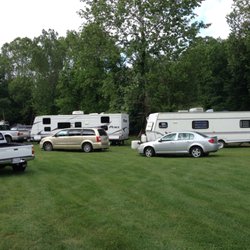 Sandy Creek Family Campground - View above sites 5 and 6